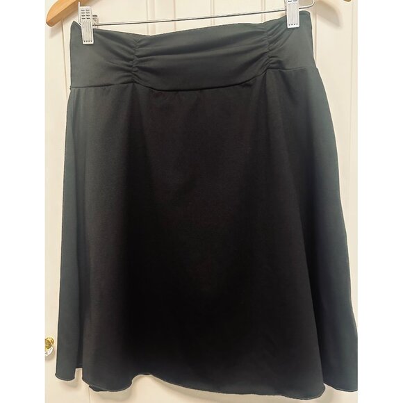 Tranquility Black A-Line Skirt S Stretch Waistband, Pull on - Picture 2 of 6